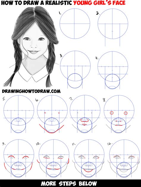 how to draw faces for beginners|how to draw a face girl.